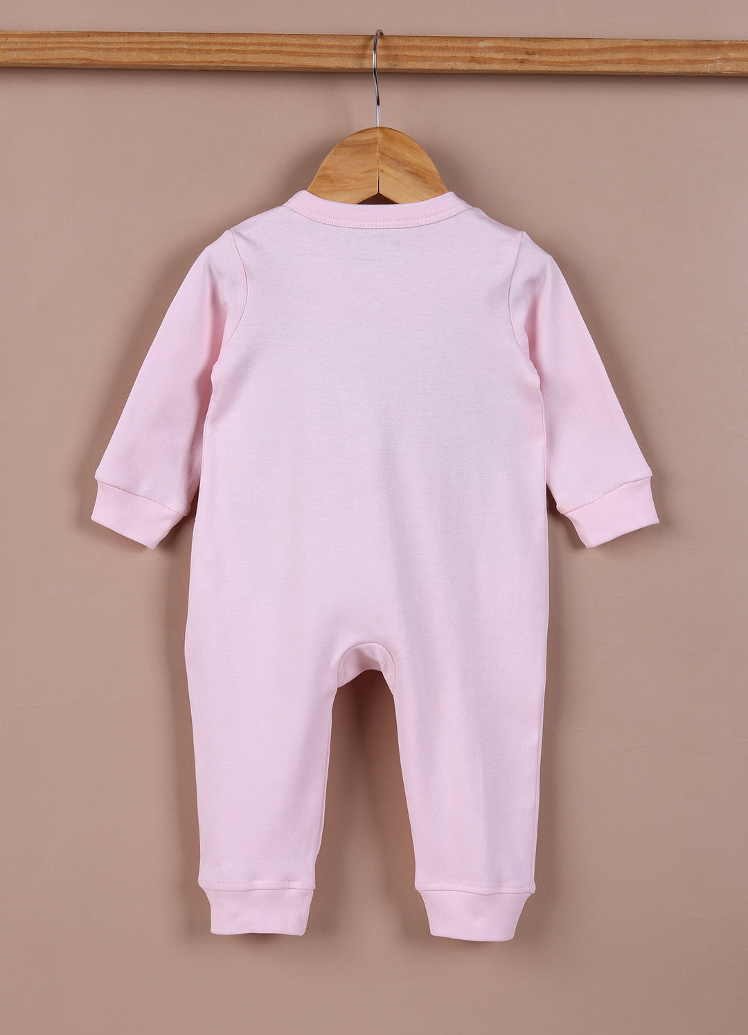 Le Pur Baby Girls Biocool Cotton All-in-One Set – Bunny Print Bodysuit, Romper & Cap (Light Pink) - LE PUR!